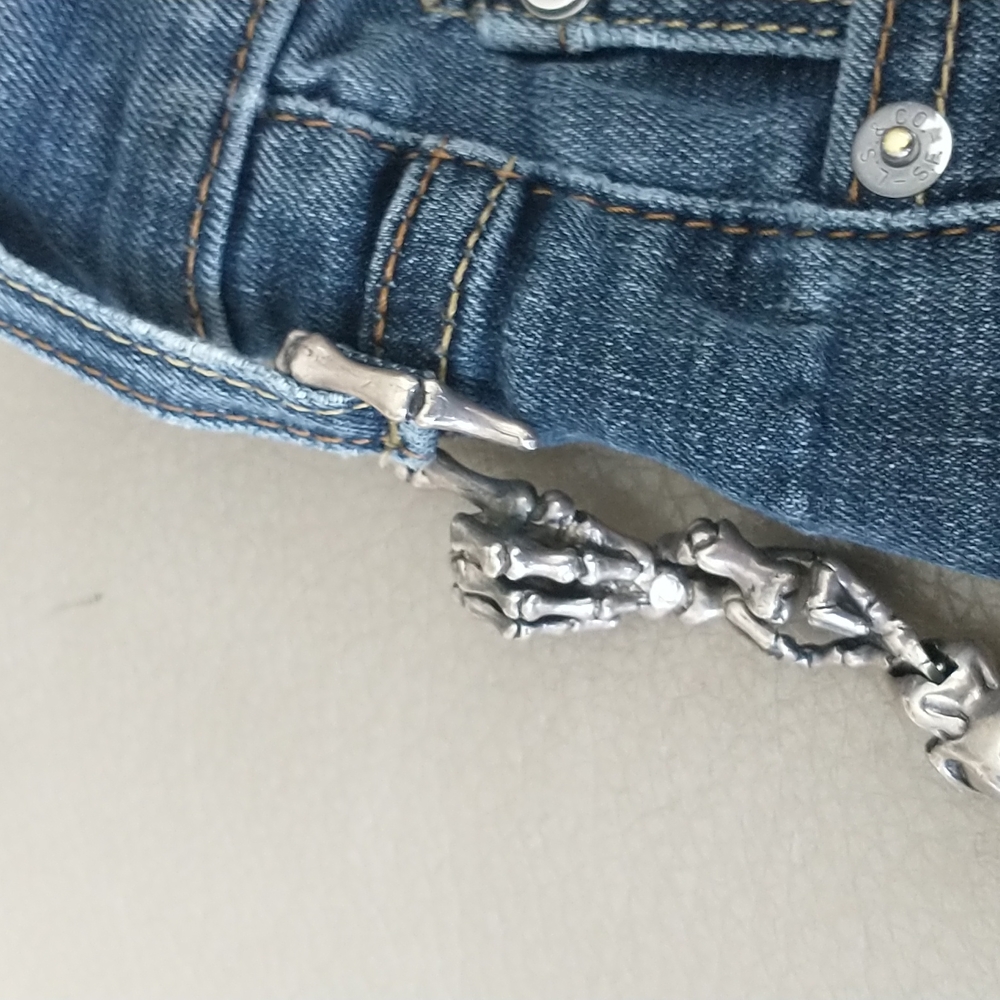 STERLING SILVER WALLET  CHAIN,  ONE OF A KIND - Picture 8 of 13
